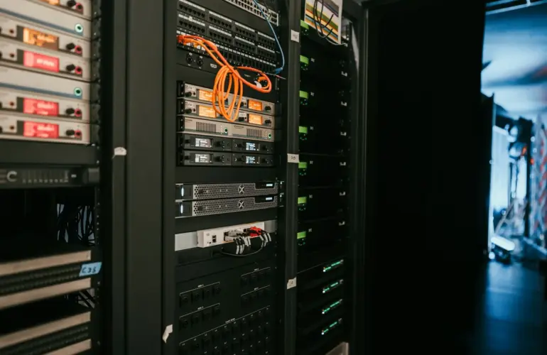 Server racks representing Australian business cybersecurity monitoring