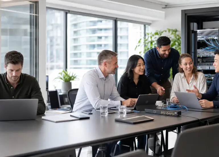 Managed IT vs internal IT comparison between one internal specialist and a coordinated support team