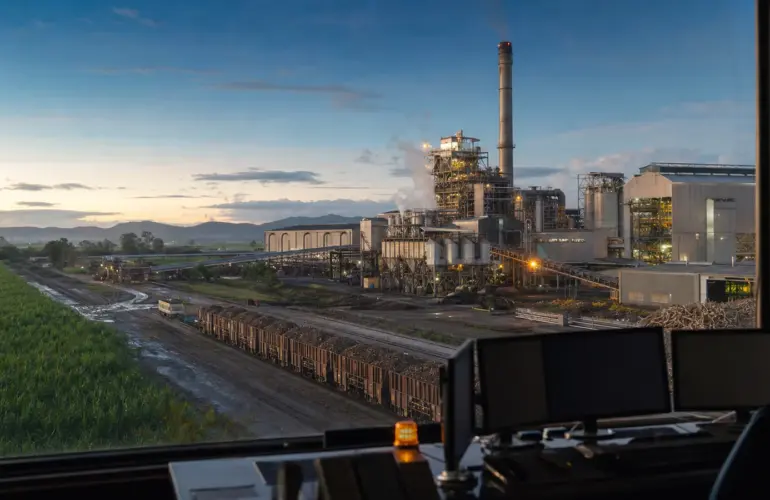 Queensland sugar mill and industrial control room illustrating an operational cyber incident