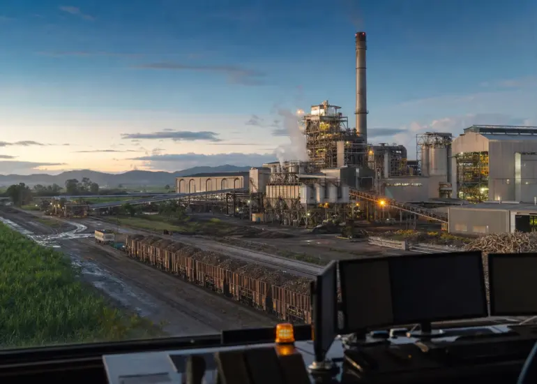 Queensland sugar mill and industrial control room illustrating an operational cyber incident