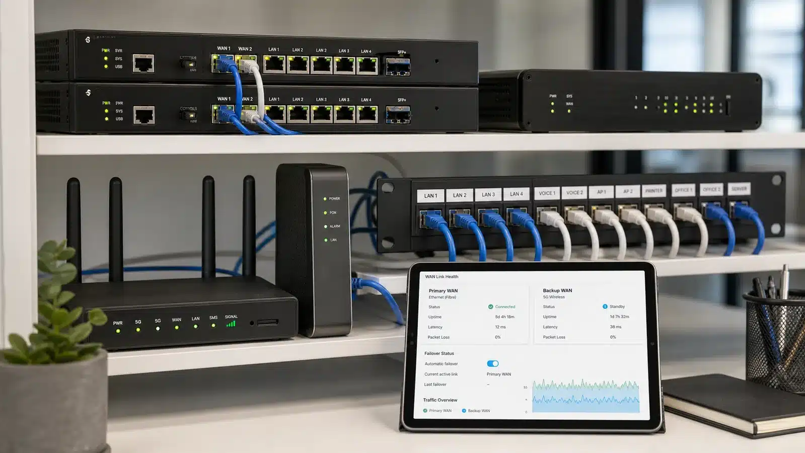 SD-WAN firewall routers and internet failover equipment for remote working