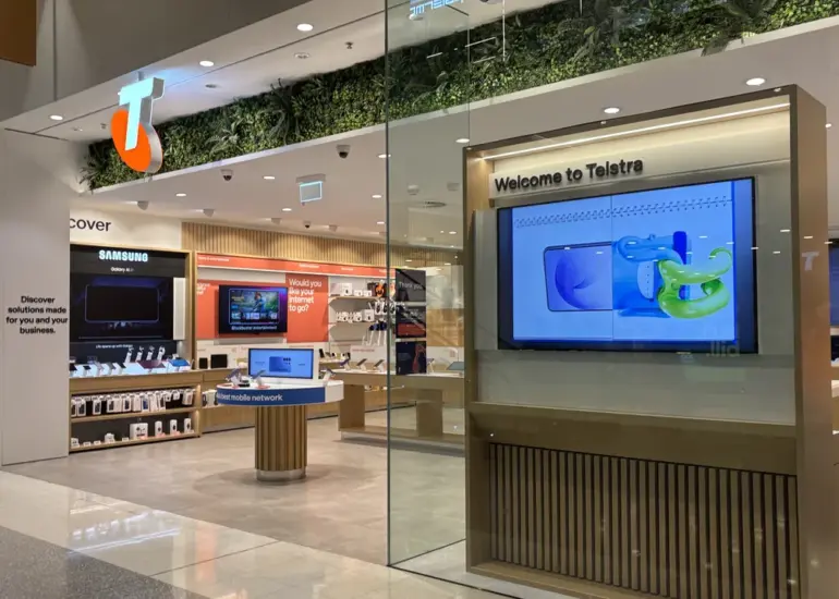 Telstra shopfront real photo used as customer-facing context for the Telstra outage