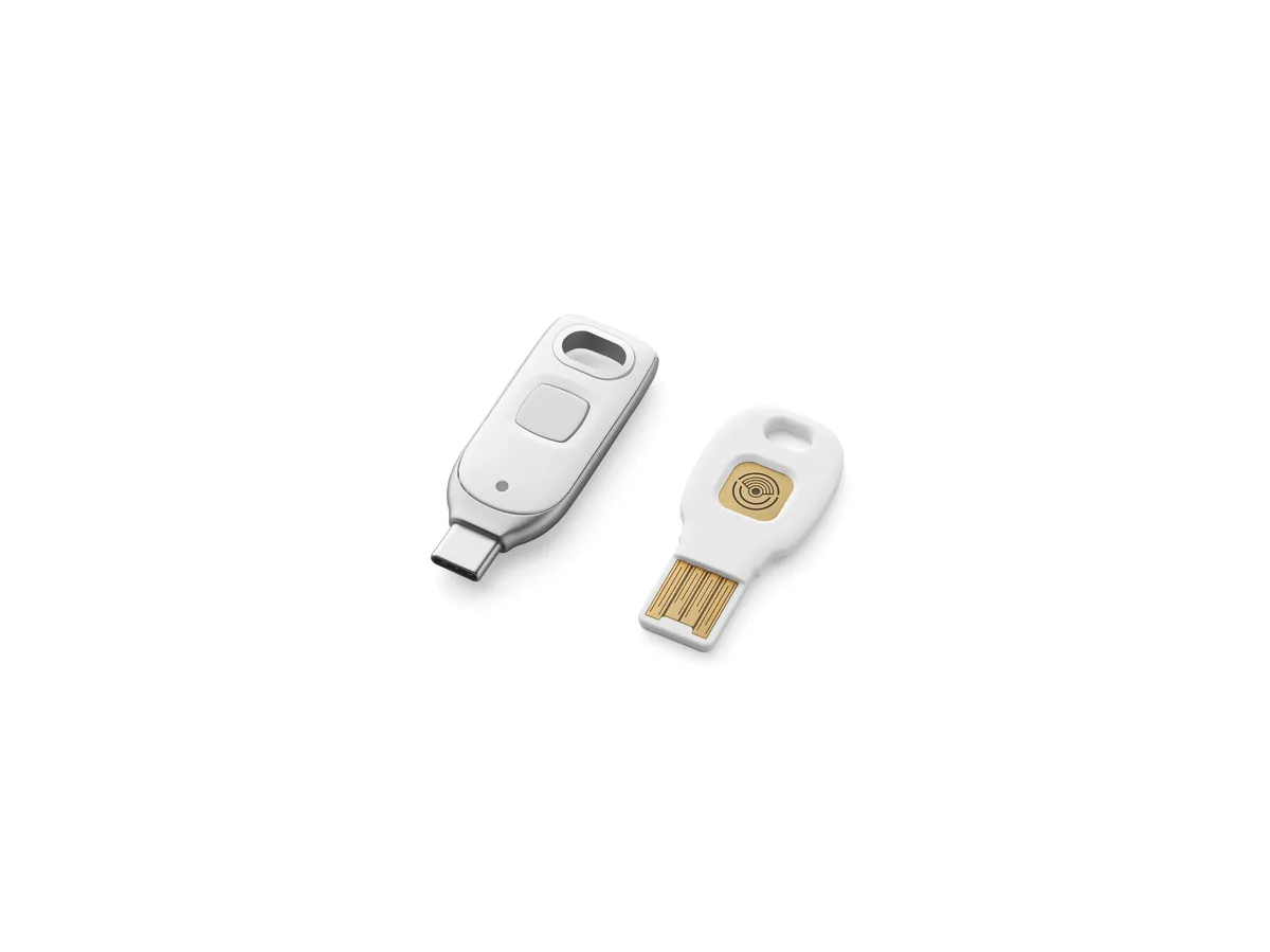 Google Titan FIDO2 security keys introduced in 2023, showing USB-C and USB-A models