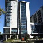 Exterior of the Quest apartment hotel in Chatswood, Sydney, photographed in 2018